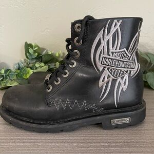 Harley-Davidson‎ Women's Leather Ginny 6" Boot Size 7 Lace Up Biker